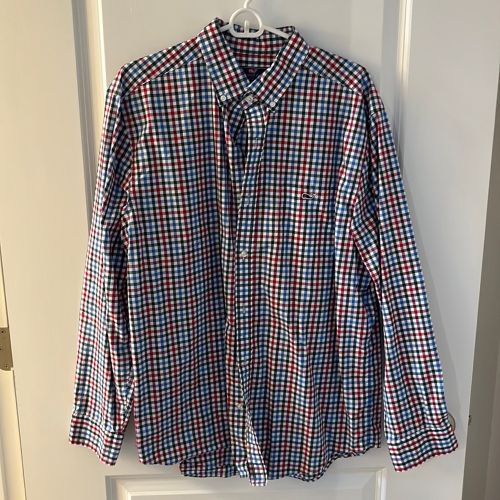 Plaid Vineyard Vines casual button down
